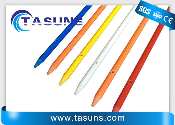 kwaliteit  Round Pre Drilled Pultruded Fiberglass Rod Electric Fence Posts Rods fabriek